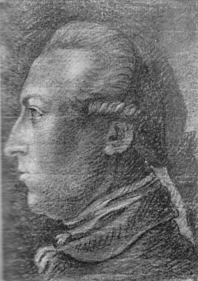 Goethe, Friedrich Maximilian Klinger, Kreidezeichnung, Freies Deutsches Hochstift (Goethe-Museum), Frankfurt a. M.