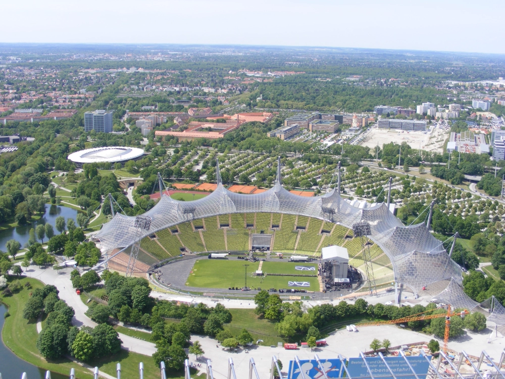 Münchner Olympiastadion. Bis zum PLO-Anschlag Ort der Weltoffenheit und Lebensfreude. Foto: ttimi27